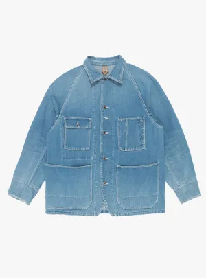 12oz Denim Cactus Coverall Midtone Blue