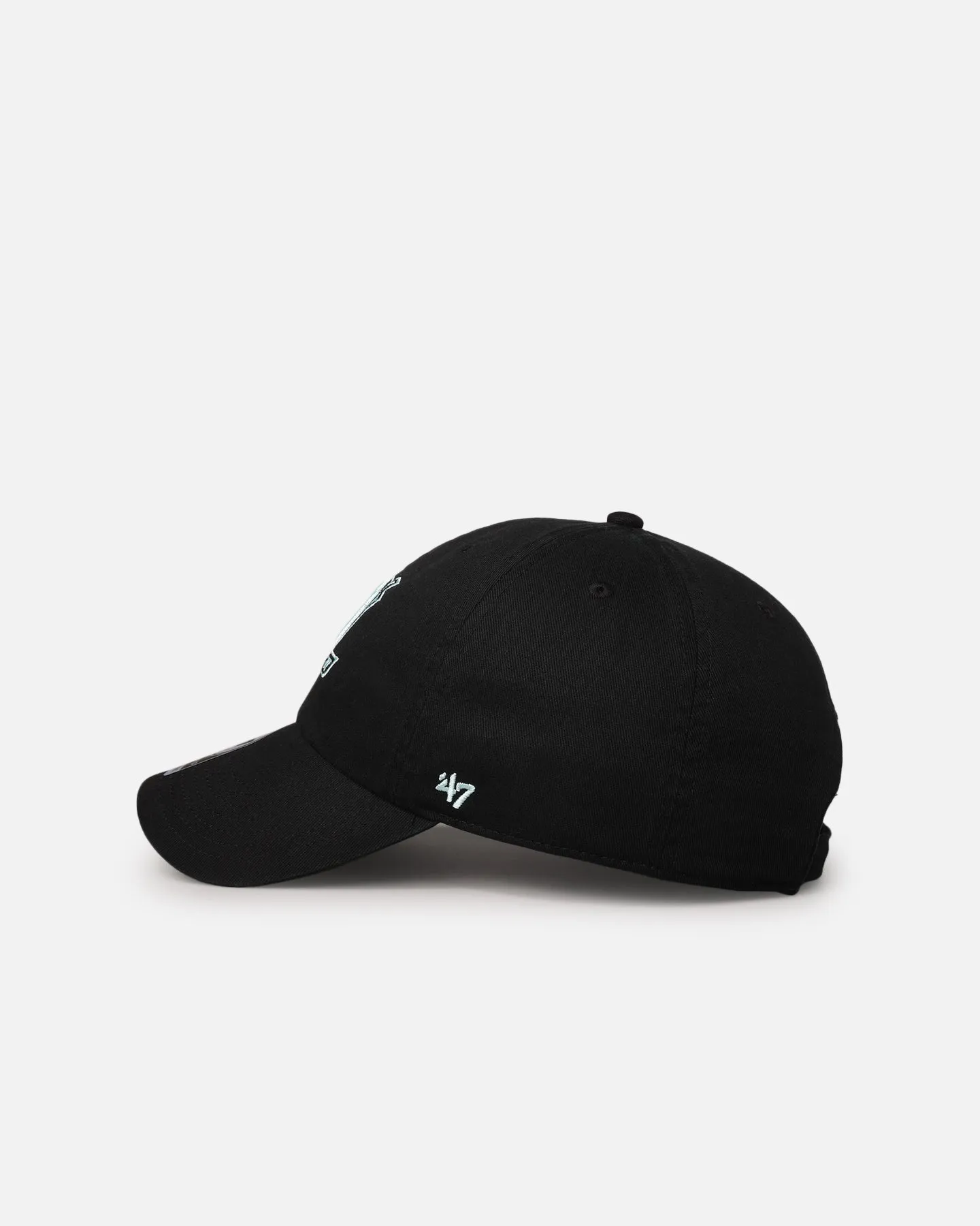 47 Brand Anaheim Ducks 47 Clean Up Strapback Black/Turquoise