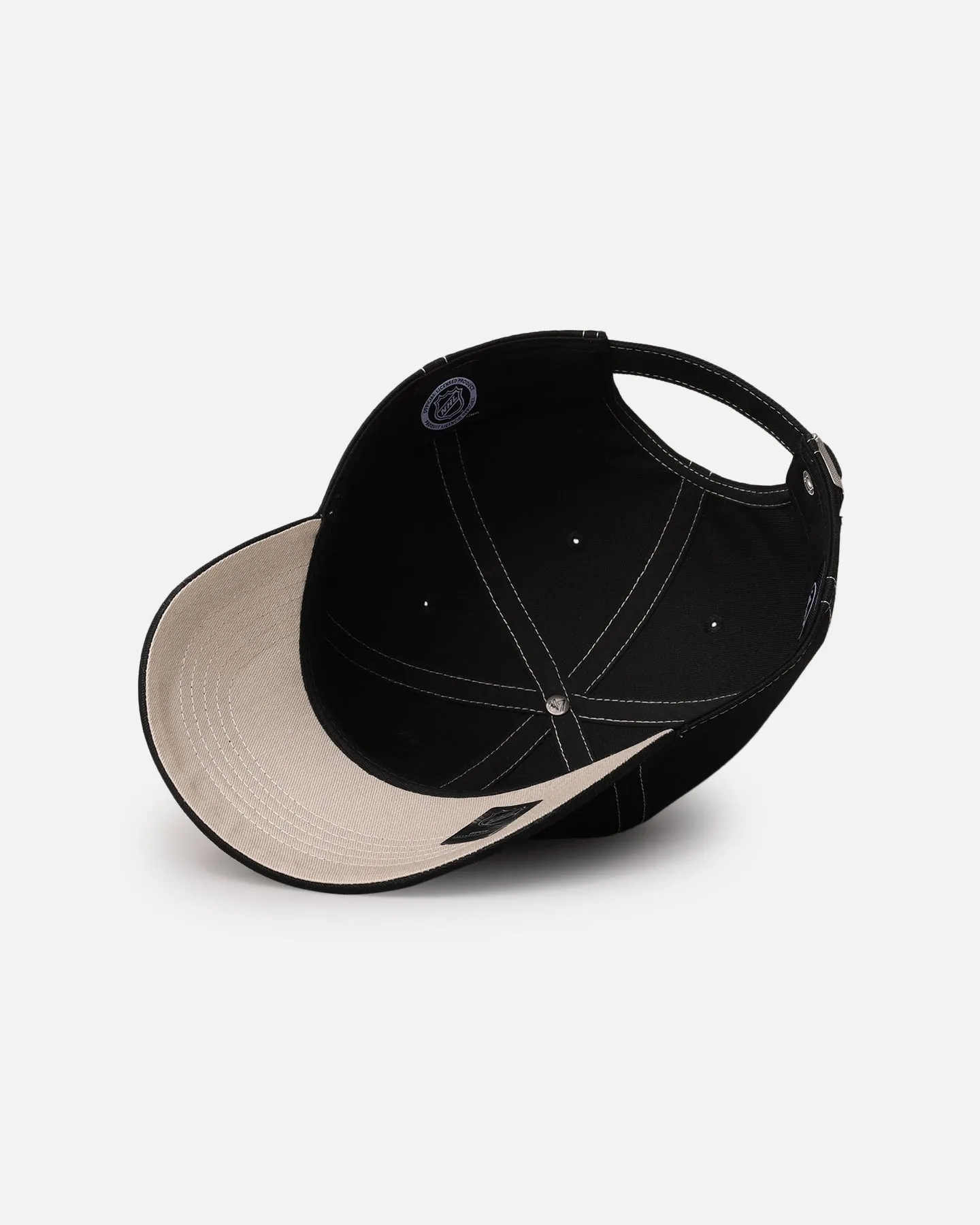 47 Brand Anaheim Ducks 'Contrast Stitch' 47 Clean Up Strapback Black/Bone