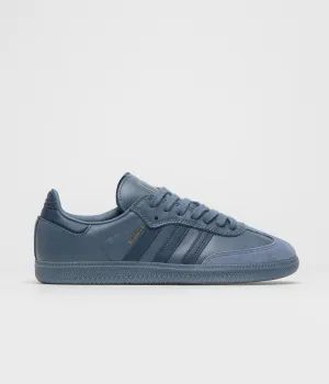 Adidas Samba ADV Shoes - Preloved Ink / Preloved Ink / Gold Metallic