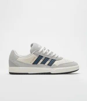 Adidas Tyshawn II Shoes - Grey Two / Collegiate Navy / Chalk White