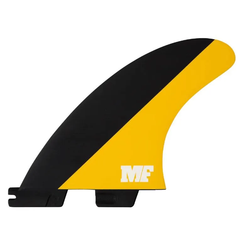FCS II MF PC TRI-SET M BLACK/MANGO | JUEGO DE QUILLAS TRI-FIN TALLA M