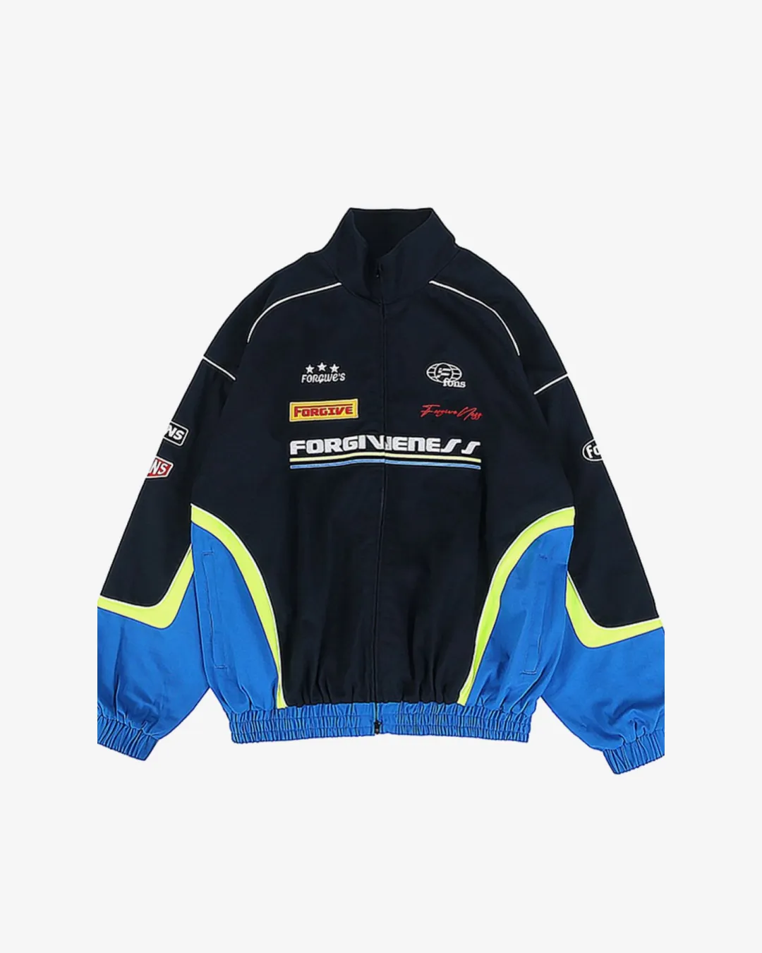 Forgiveness Blue Racing Lapel Jacket