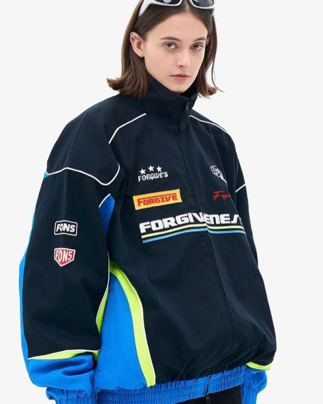 Forgiveness Blue Racing Lapel Jacket