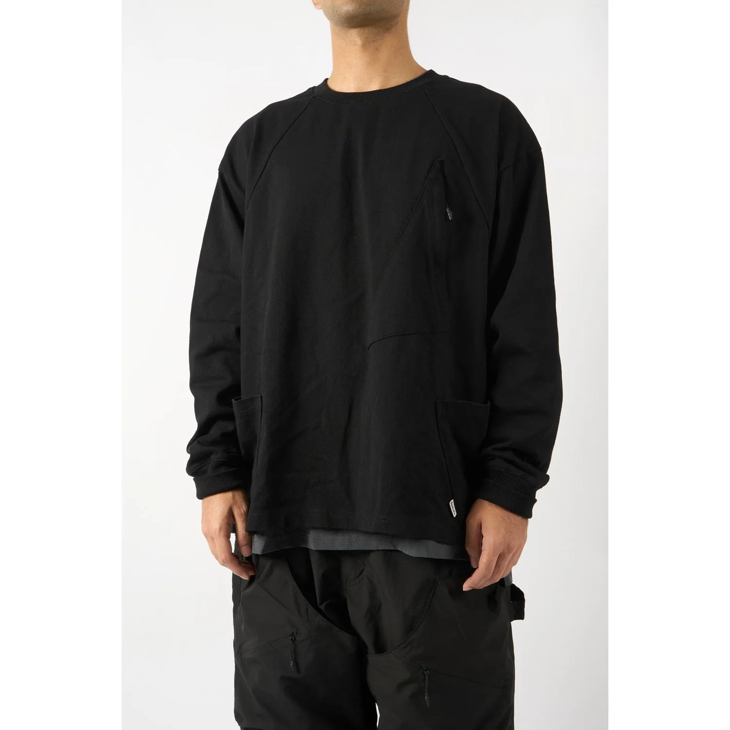 LAKH Tri-Pocket Layer L/S Tee Black