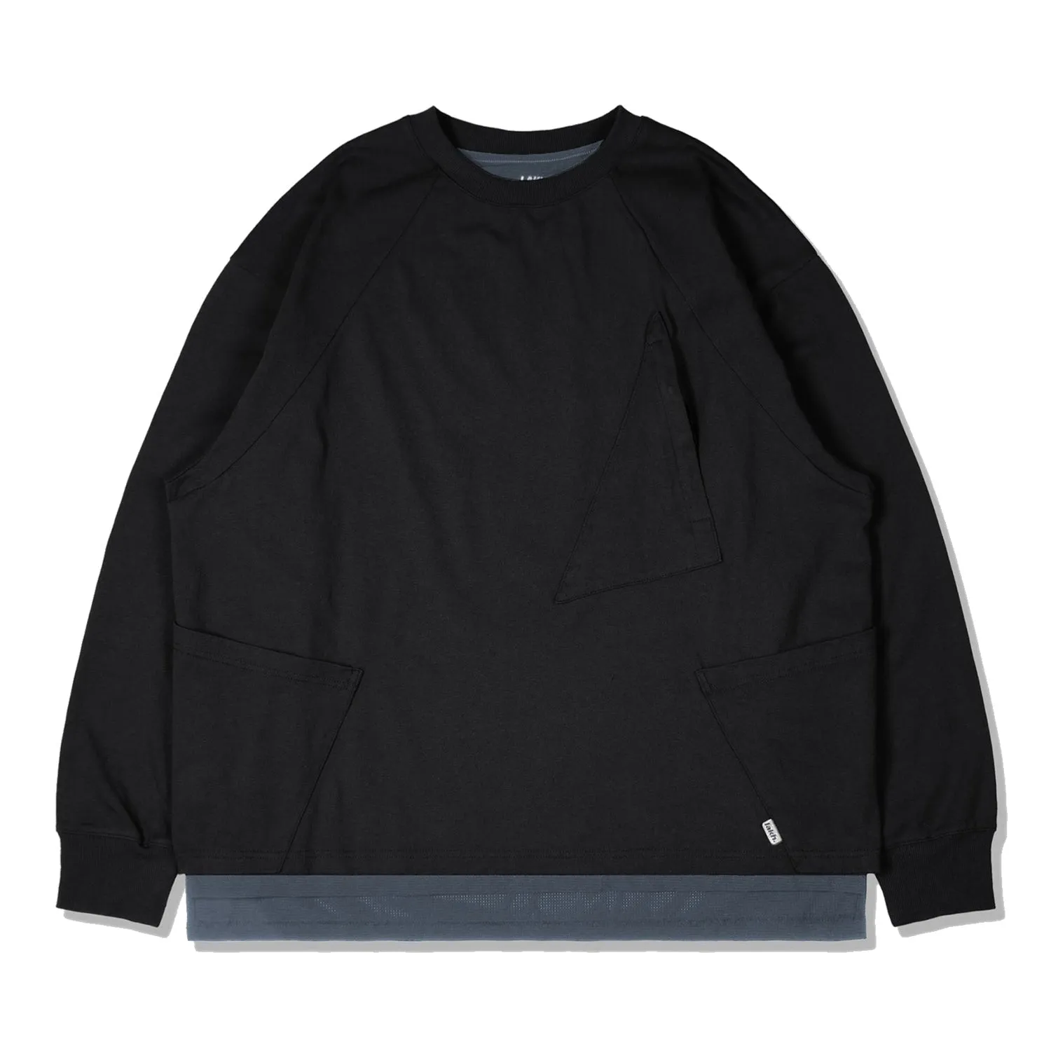 LAKH Tri-Pocket Layer L/S Tee Black