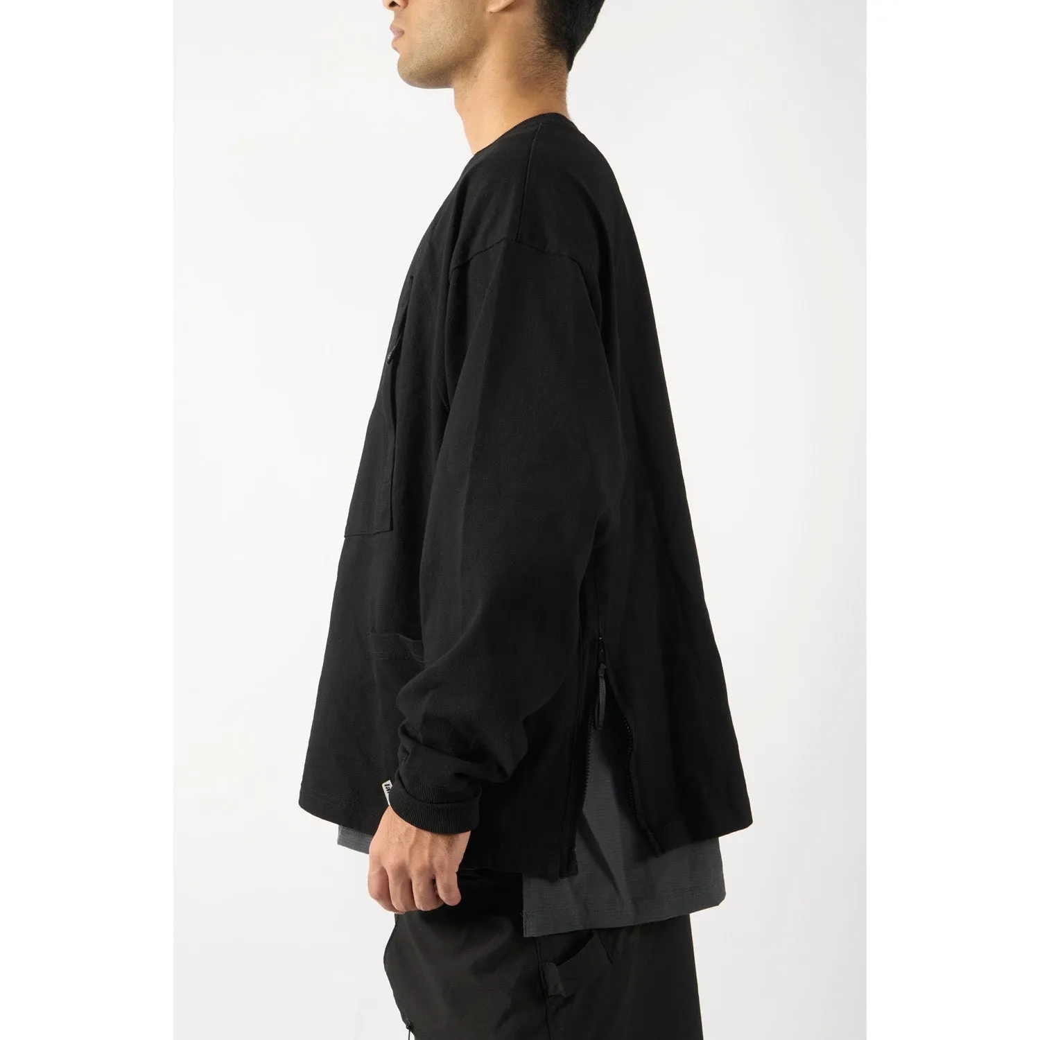 LAKH Tri-Pocket Layer L/S Tee Black