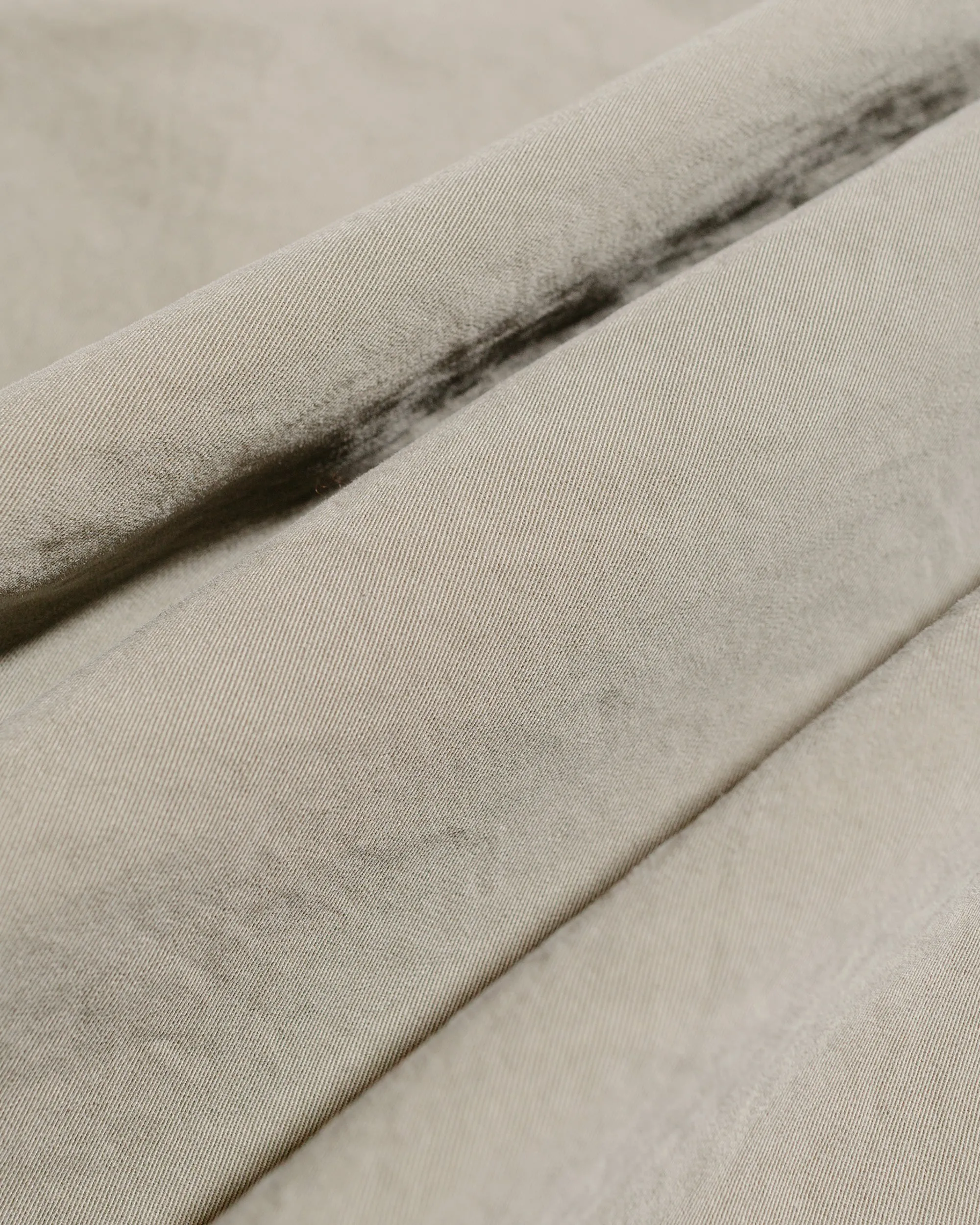 MHL Stitch Pleat Trouser Tough Cotton Twill Eucalyptus