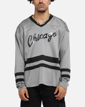 Mitchell & Ness Chicago Bulls Chrome Jersey Gunmetal Grey