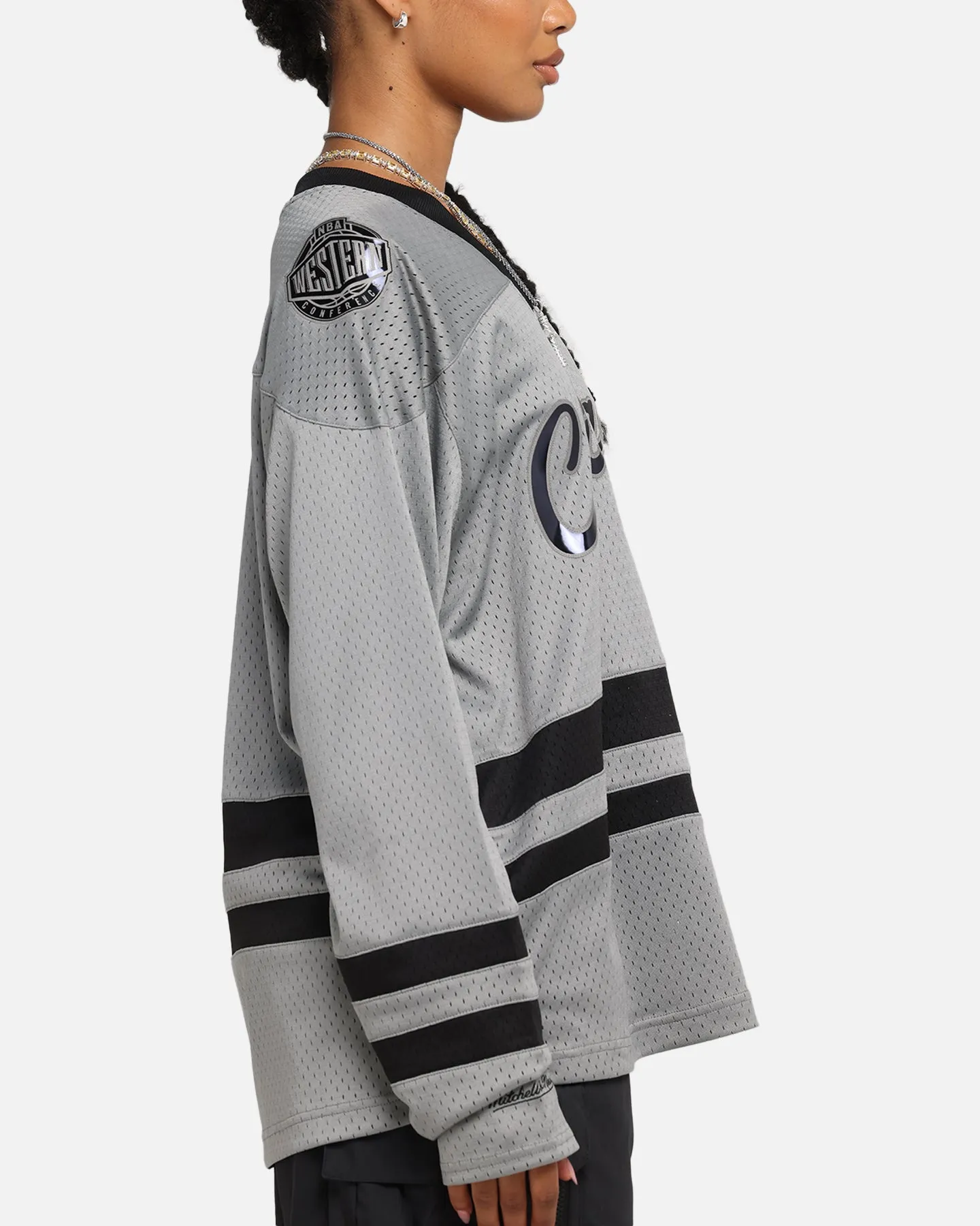 Mitchell & Ness Chicago Bulls Chrome Jersey Gunmetal Grey