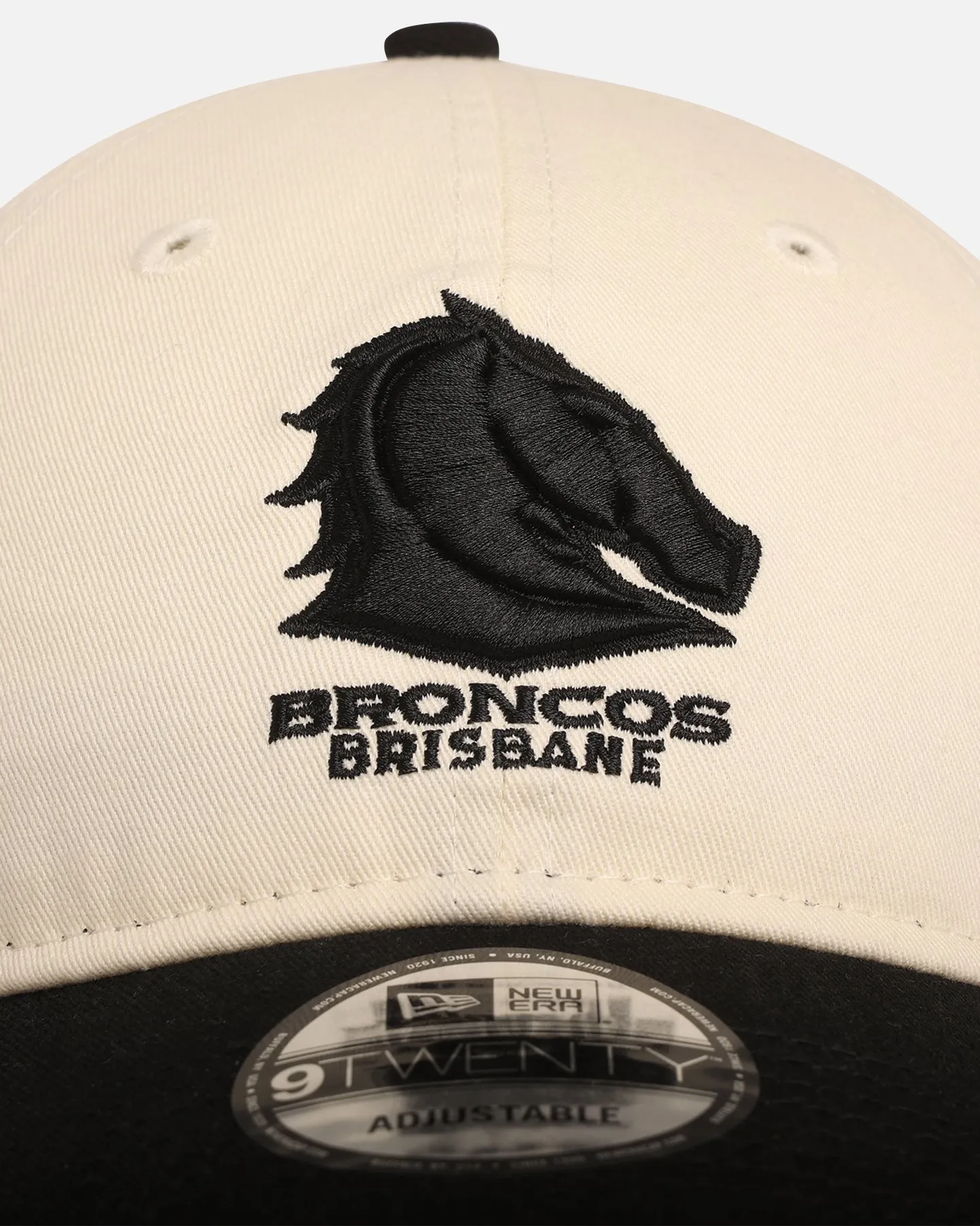 New Era Brisbane Broncos 'NRL Two Tone' 9TWENTY Strapback Chrome White/Black