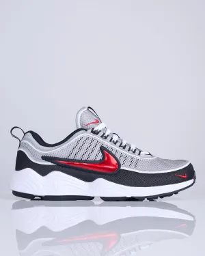 Nike Men's Air Zoom Spiridon SP Metallic Silver/Sport Red-Black-White