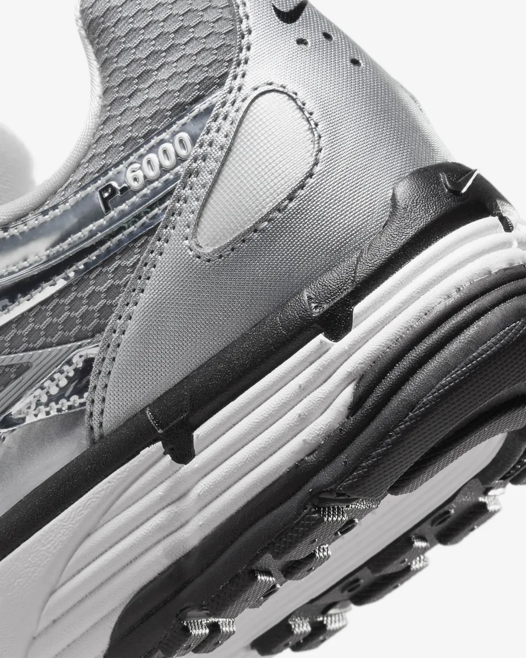 Nike P-6000 Metallic Silver Sneakers