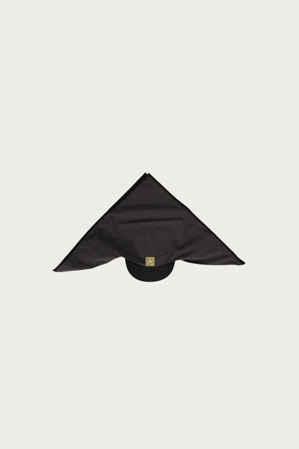 Nylon Ripstop Bandana Hat - Black