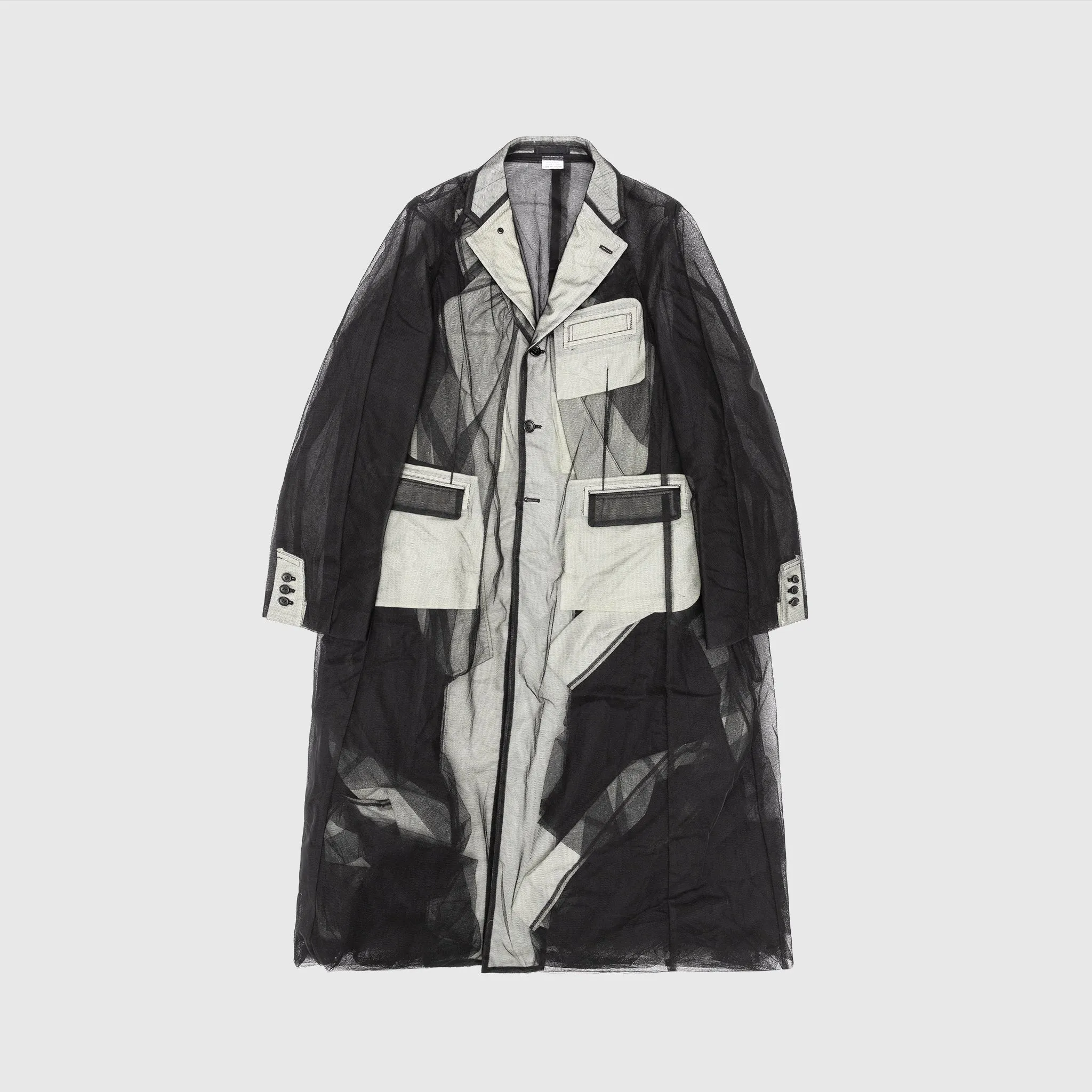 NYLON TULLE COAT