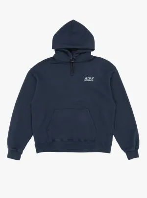 OG Logo Elastic Cord Hoodie Navy