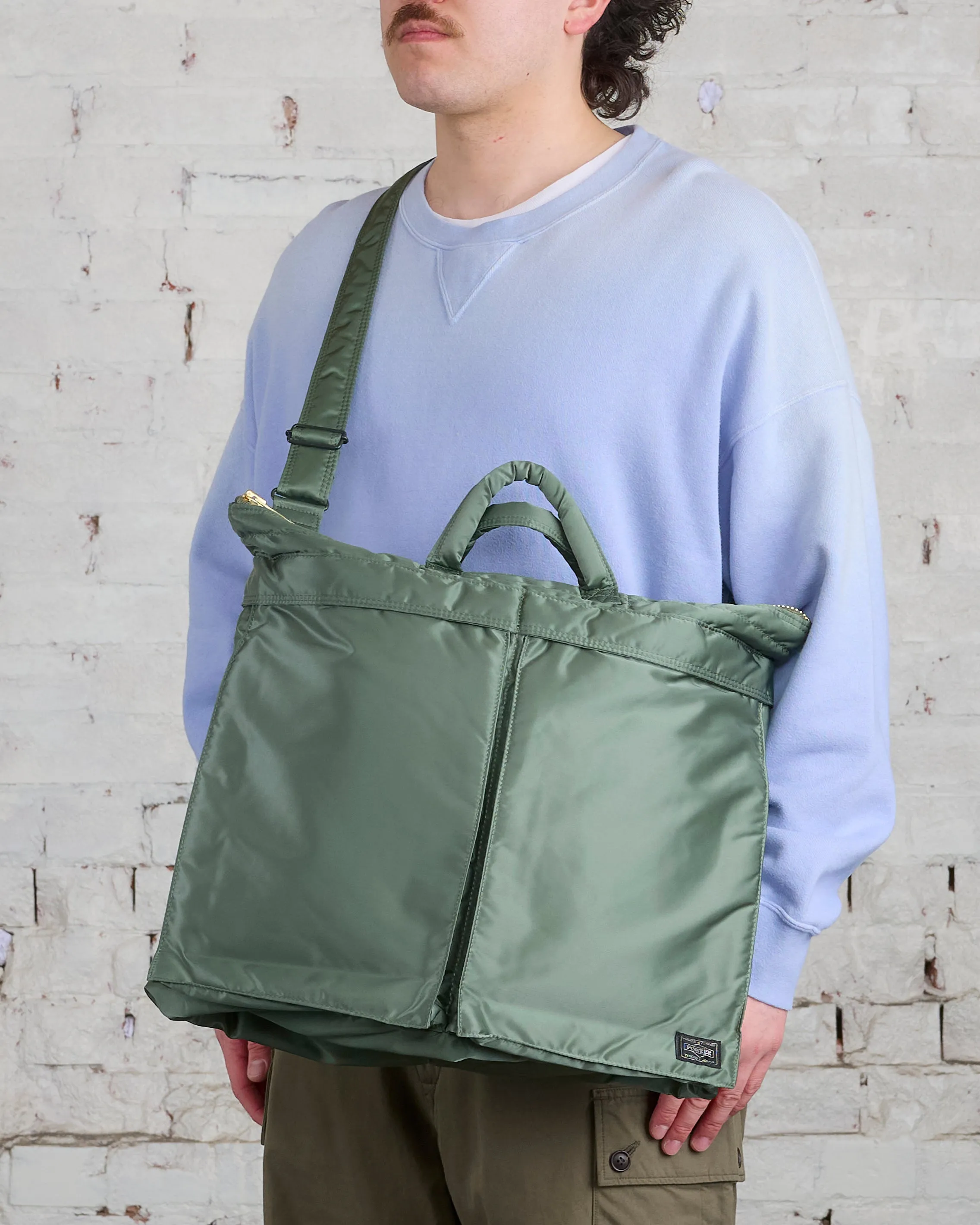 Porter Tanker 2-Way Helmet Bag Sage Green