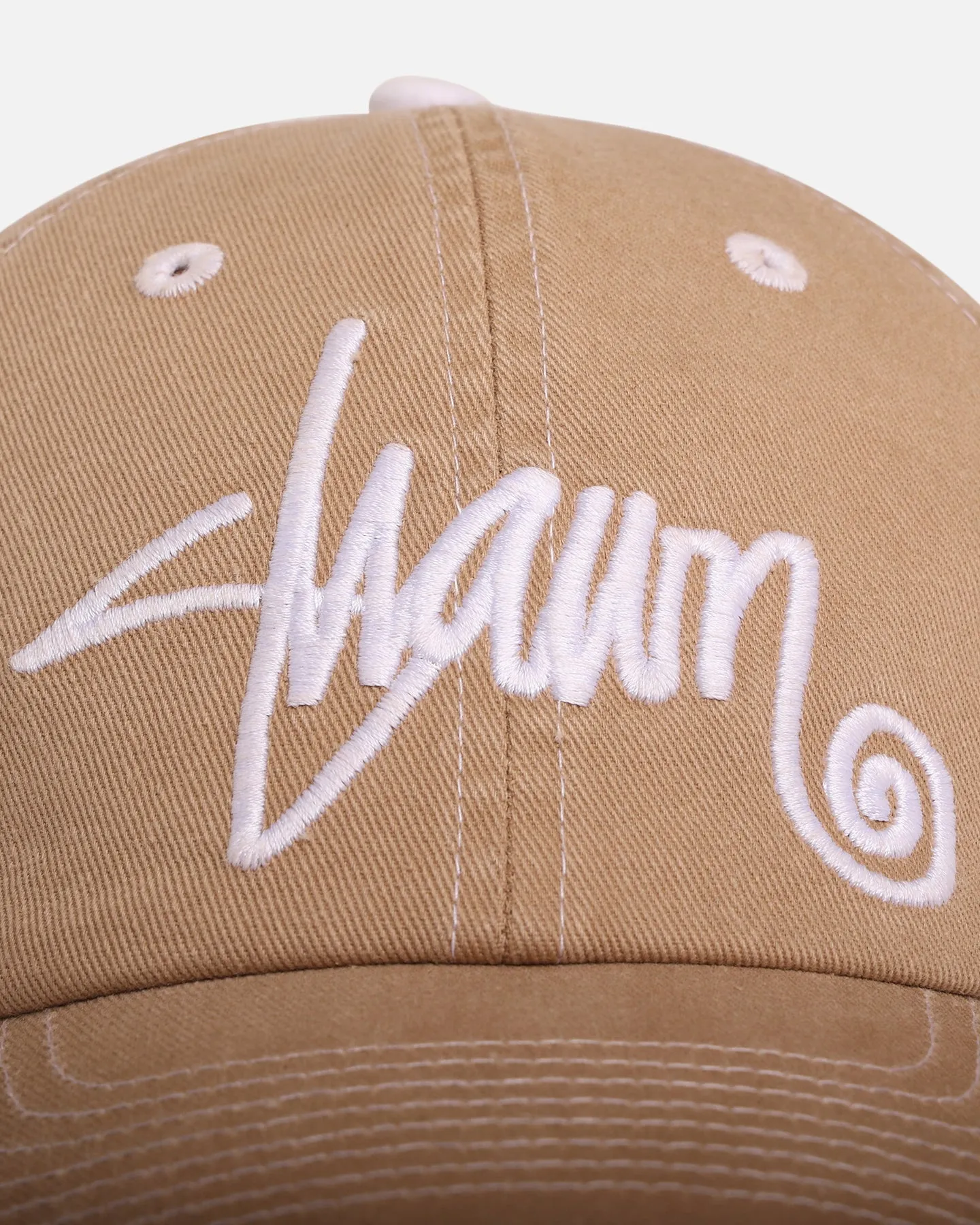 S Double Shawn Script Strapback Sand