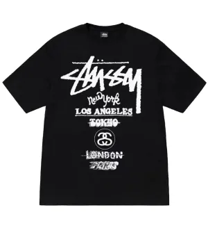 Stussy Bold World Tour Tee (Black)