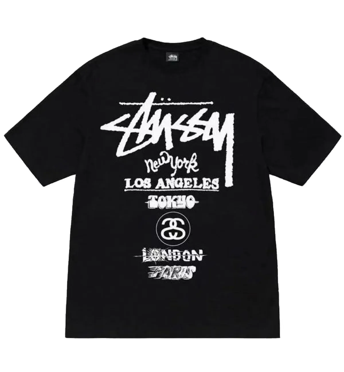 Stussy Bold World Tour Tee (Black)