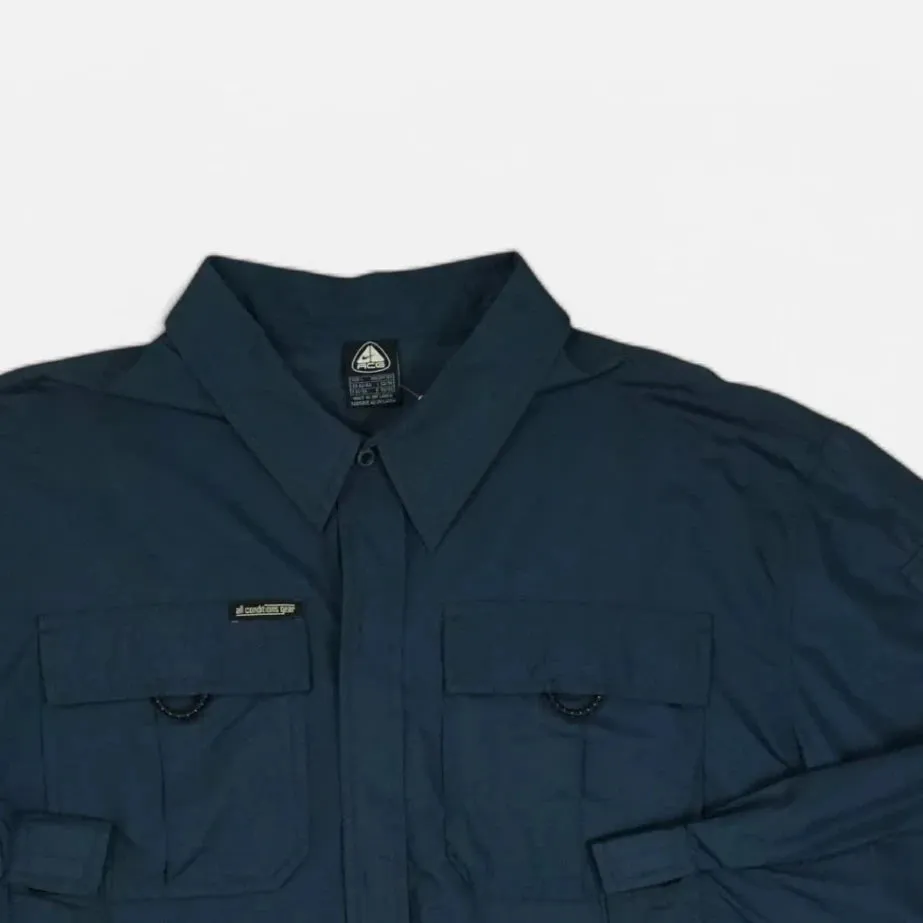 Vintage Nike ACG Navy Jacket/Shirt (L)