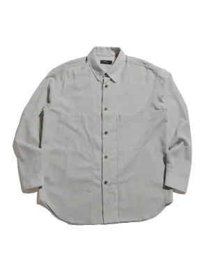 Wanze Layered Button Up Shirt Wool Voile Hazy Blue