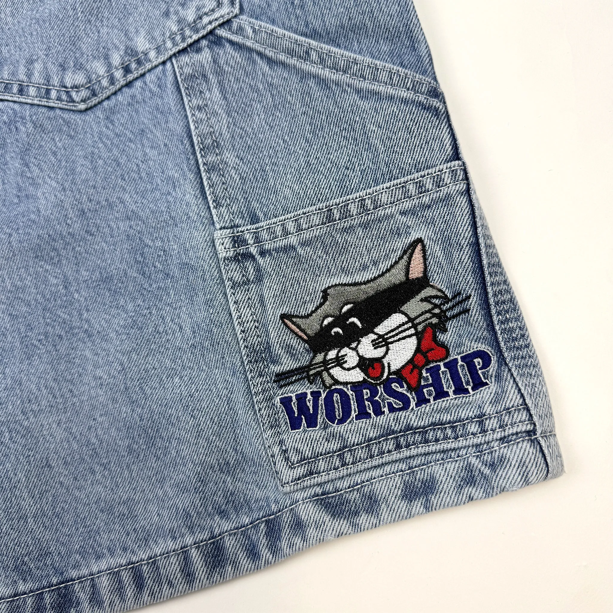 Worship Cat Burglar Carpenter Short Spirit Blue